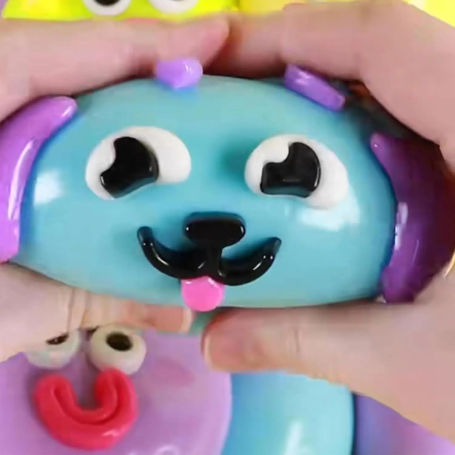 Smushers Squishy Cutie Toy - Fun Dog Face Swap, Soft Moldable Sensory Stress Relief, Portable Maltose Material for Anxiety and Decompression Party Favors