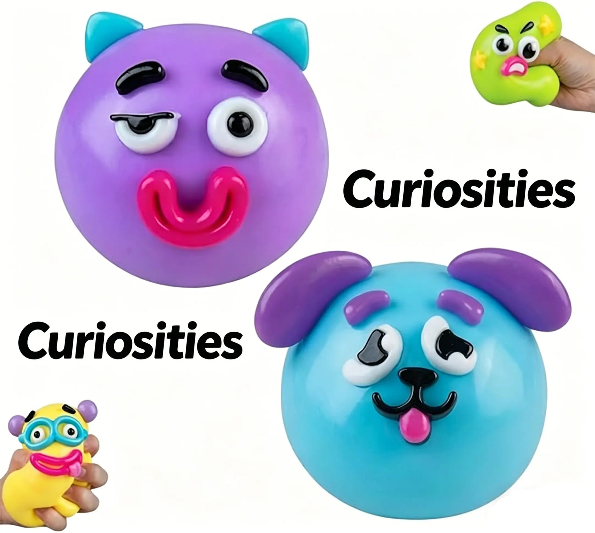 Smushers Squishy Cutie Toy - Fun Dog Face Swap, Soft Moldable Sensory Stress Relief, Portable Maltose Material for Anxiety and Decompression Party Favors
