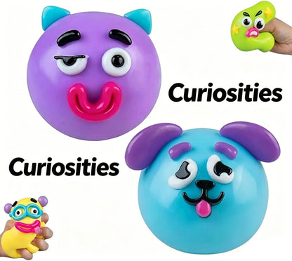 Smushers Squishy Cutie Toy - Fun Dog Face Swap, Soft Moldable Sensory Stress Relief, Portable Maltose Material for Anxiety and Decompression Party Favors