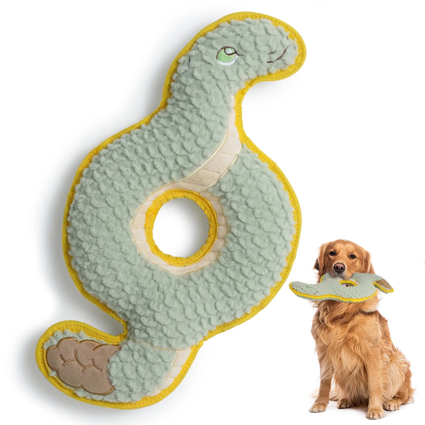 Durabite Coil Snake Squeaky Dog Toy - Reinforced Chew Toy Ideal for Tug of War and Designed for Aggressive Chewers
