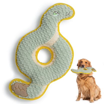 Durabite Coil Snake Squeaky Dog Toy - Reinforced Chew Toy Ideal for Tug of War and Designed for Aggressive Chewers