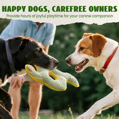 Durabite Coil Snake Squeaky Dog Toy - Reinforced Chew Toy Ideal for Tug of War and Designed for Aggressive Chewers