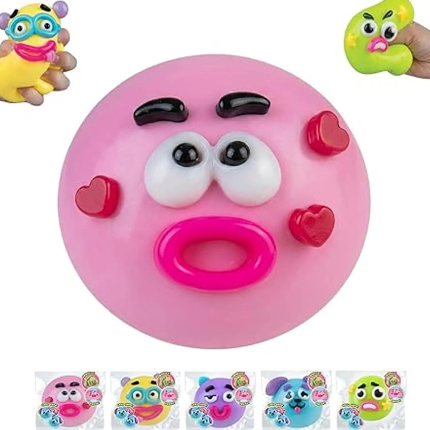 Smushers Squishy Cutie Toy - Fun Dog Face Swap, Soft Moldable Sensory Stress Relief, Portable Maltose Material for Anxiety and Decompression Party Favors