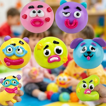 Smushers Squishy Cutie Toy - Fun Dog Face Swap, Soft Moldable Sensory Stress Relief, Portable Maltose Material for Anxiety and Decompression Party Favors