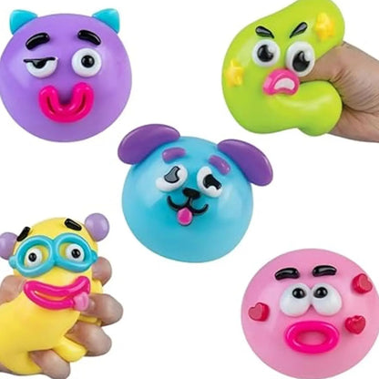 Smushers Squishy Cutie Toy - Fun Dog Face Swap, Soft Moldable Sensory Stress Relief, Portable Maltose Material for Anxiety and Decompression Party Favors
