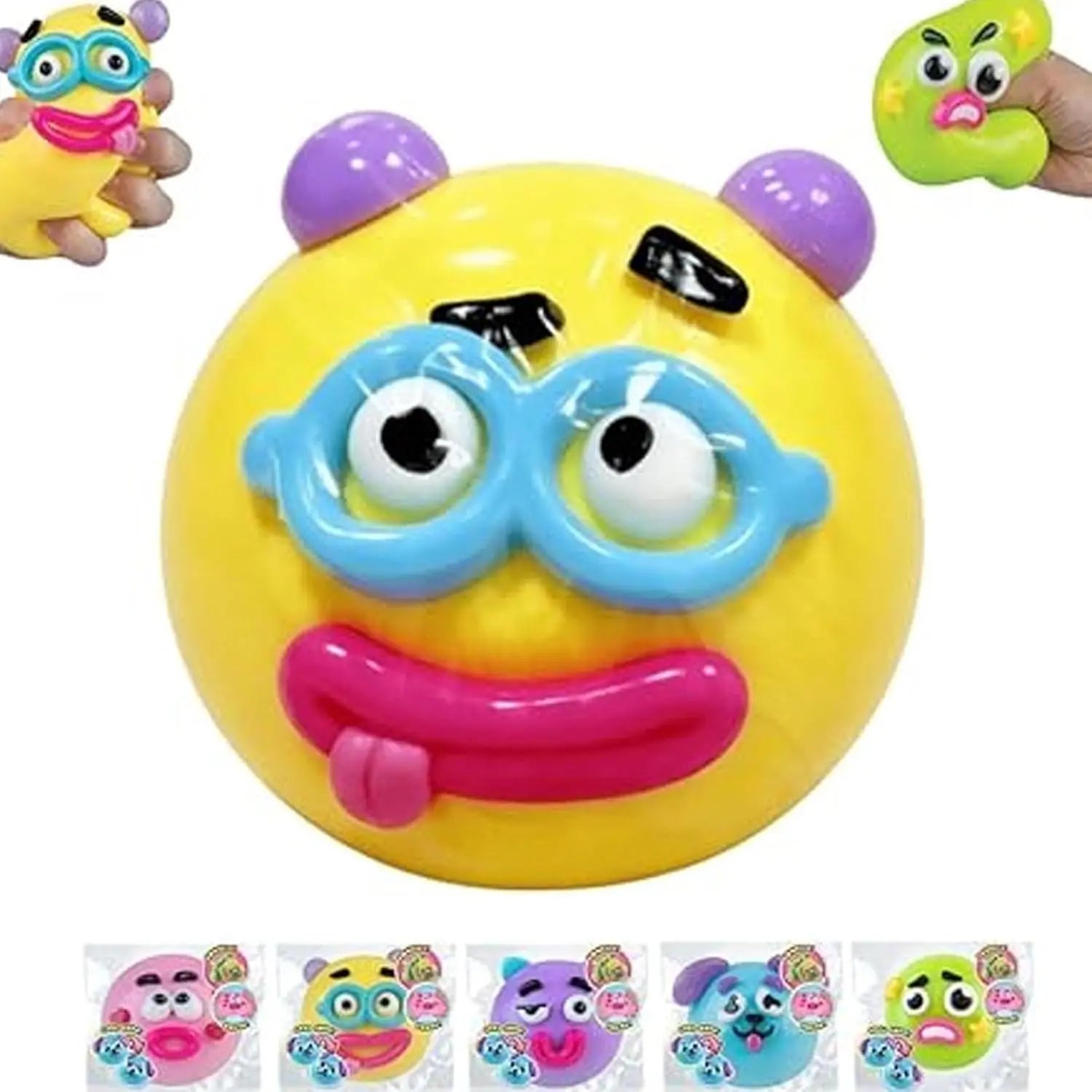 Smushers Squishy Cutie Toy - Fun Dog Face Swap, Soft Moldable Sensory Stress Relief, Portable Maltose Material for Anxiety and Decompression Party Favors