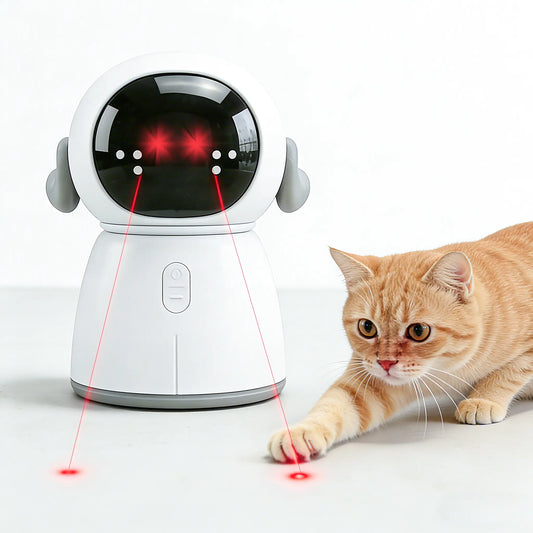 Interactive Motion-Activated Cat Laser Toy 2026 for Indoor Cats and Kittens - Rechargeable Automatic Play with Dual Patterns and Adjustable Angle for Enhanced Exercise and Engagement for Multiple Pets