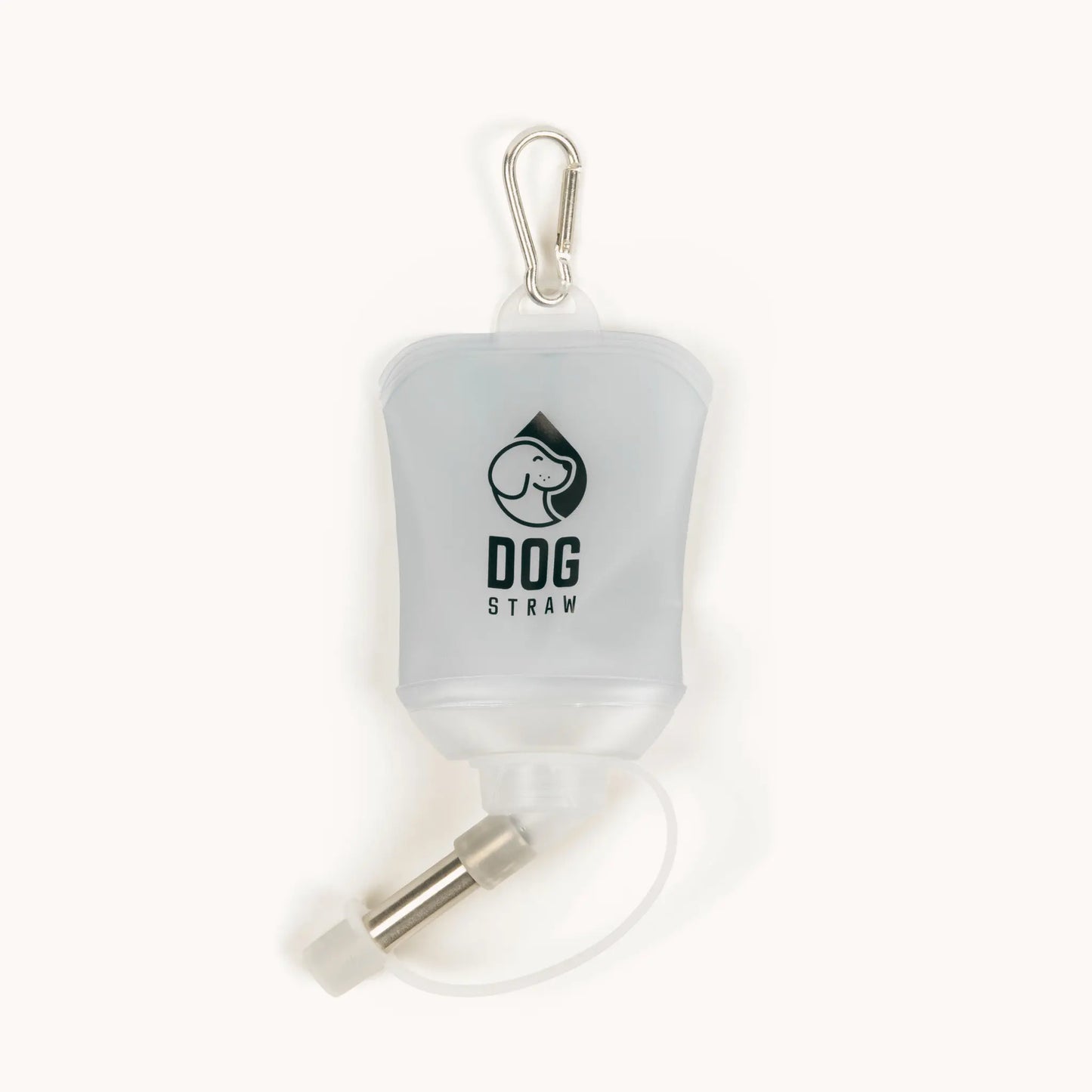 Portable Dog Water Pouch with Stainless Steel Sipper – Lightweight Lick-To-Sip Design for Walks, Hikes, and Travel – Ideal Hydration Solution for Active Dogs.